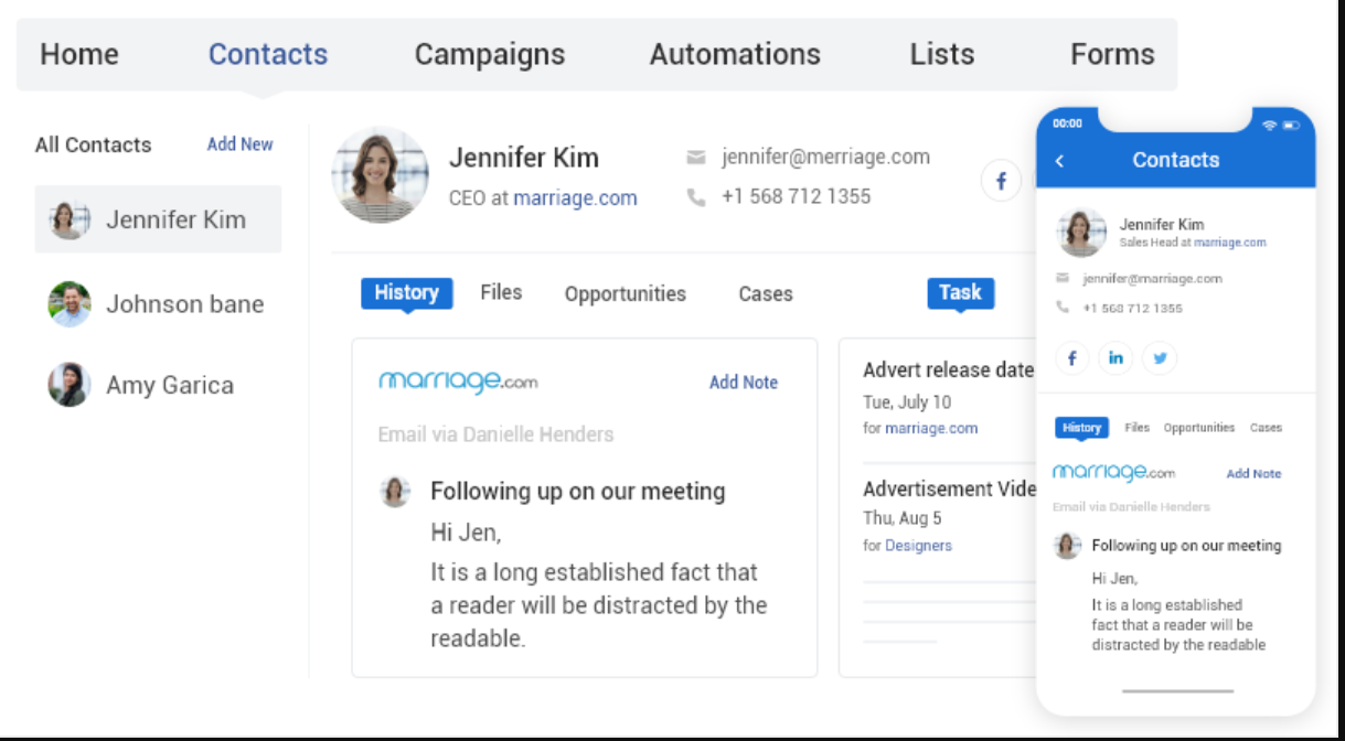 bigcontacts mobile crm