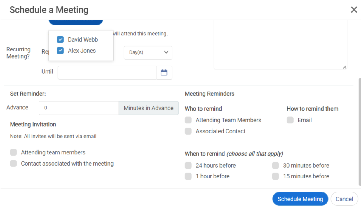 Schedule a Meeting Step 3