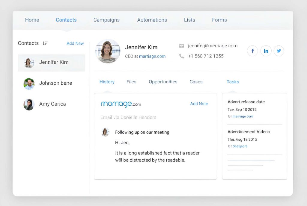 Act CRM CRM for financial advisors